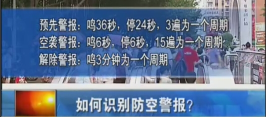  九一八 ,误忘国耻. 防空警报 ,你了解多少? - 大草